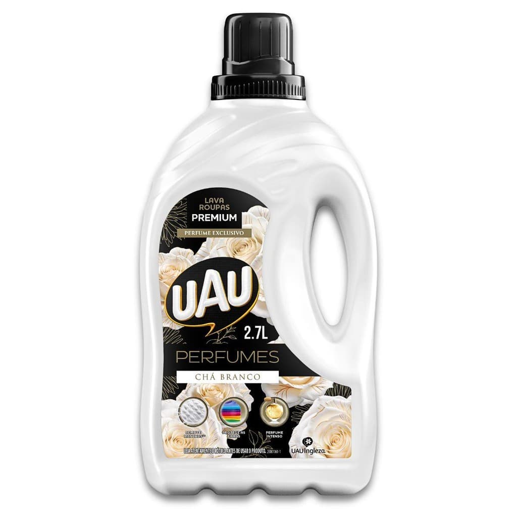 Lava  Roupas Líquido 2,7L Uau Perfume Chá Branco