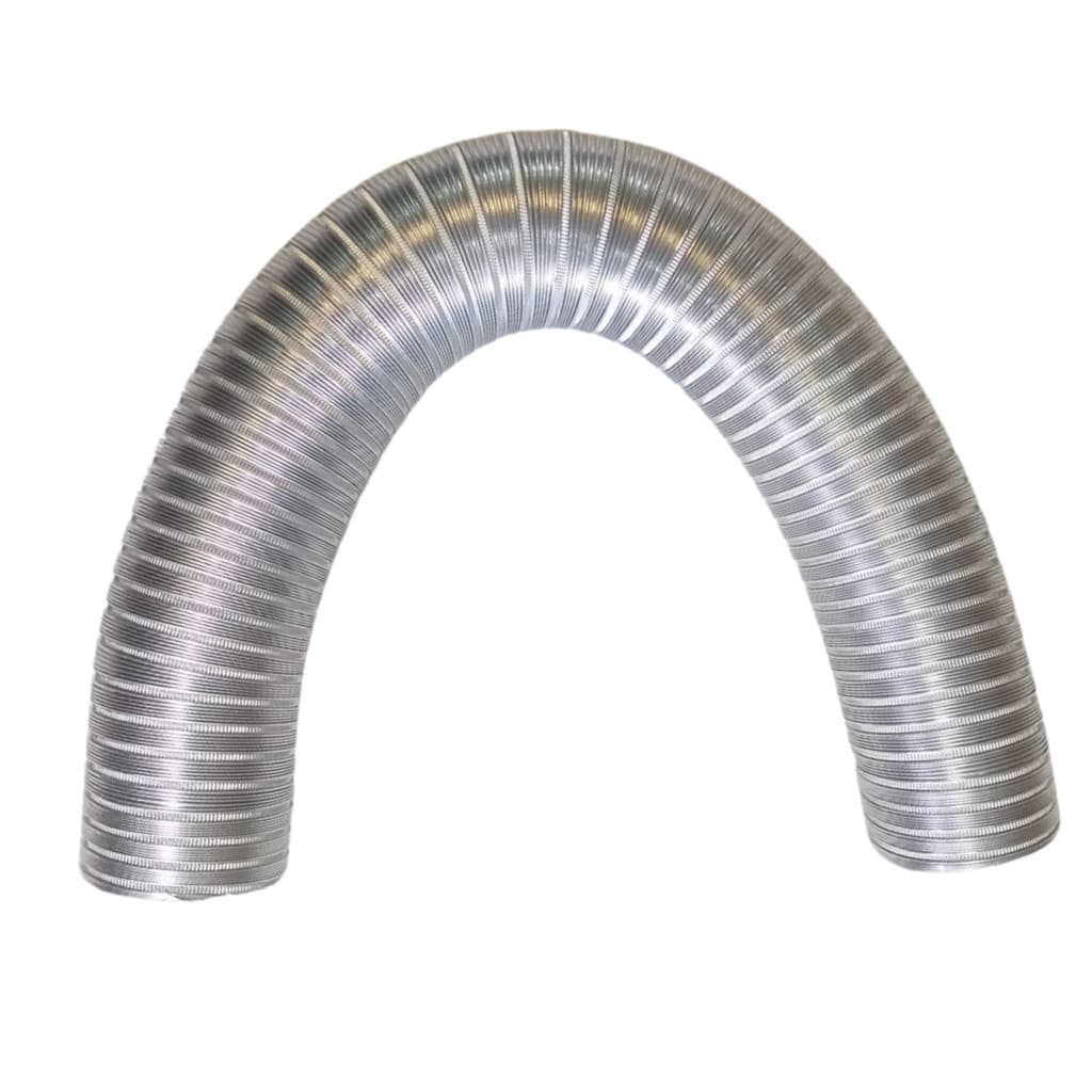 Duto Corrugado Semi Flexível Alumínio Para Aquecedor Coifa 60 A 200mm 1 Metro Esticado