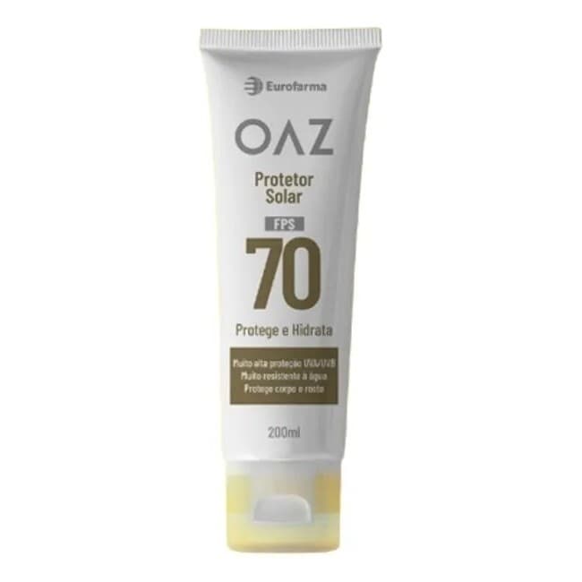 PROTETOR SOLAR OAZ FPS70 PROTEGE E HIDRATA