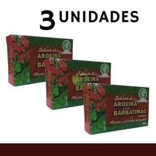 3x Sabonete de AROEIRA COM BARBATIMÃO – Bionature
