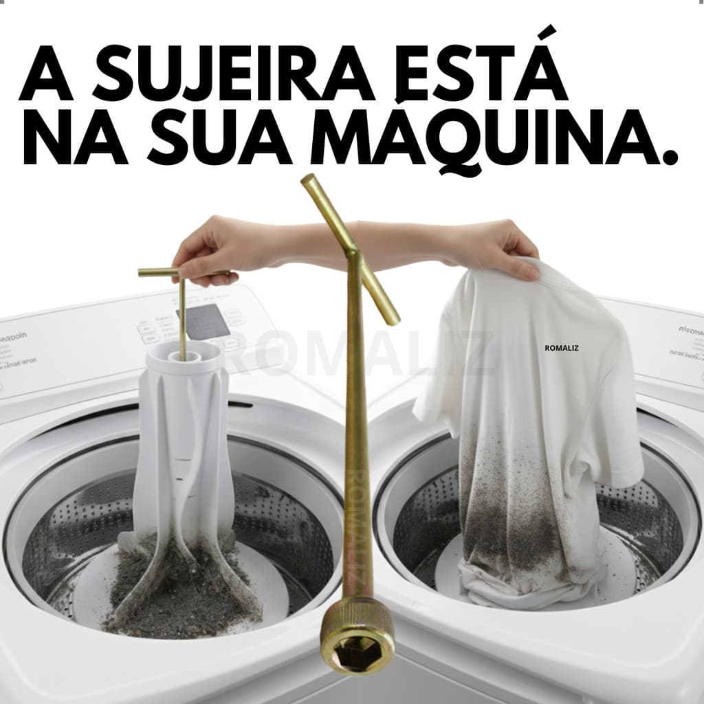 Chave Longa 62cm T 10mm de Máquina de Lavar Roupa Retirar Abrir Agitador Marcas Modelo Universal