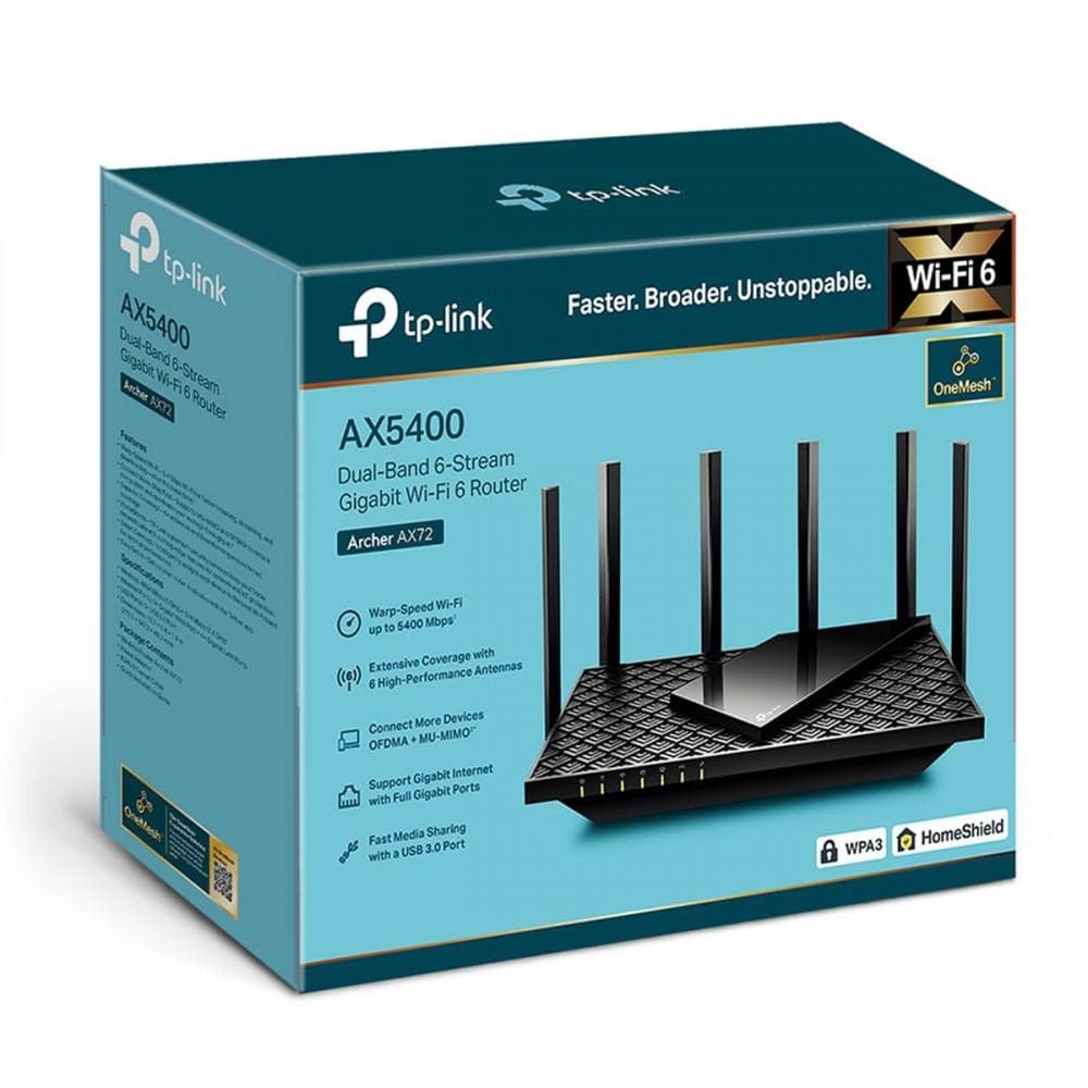 Roteador Wi-Fi 6 Gigabit AX5400  Archer AX72(US)
