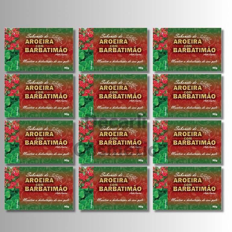 12 UN Sabonete Barra de Aroeira com Barbatimão 90g - Bionature