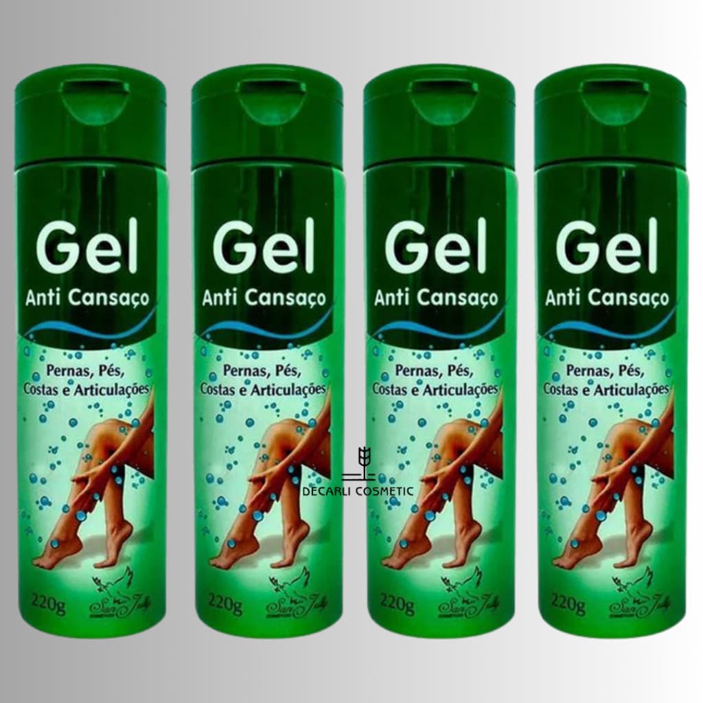 4 UN Gel Anti Cansaço 220g - SAN JULLY