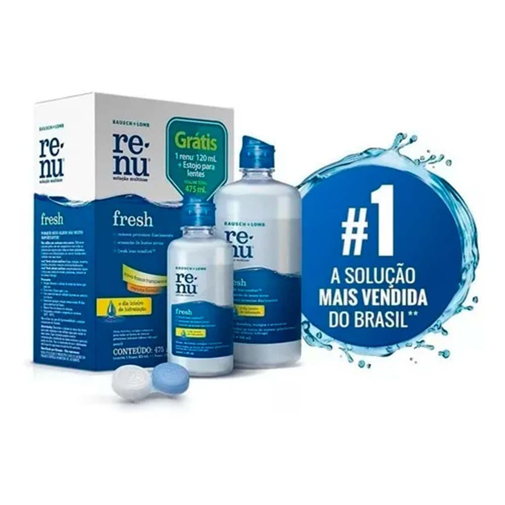 Kit Renu Fresh  Solução para Lentes de Contato 355ml + 120ml