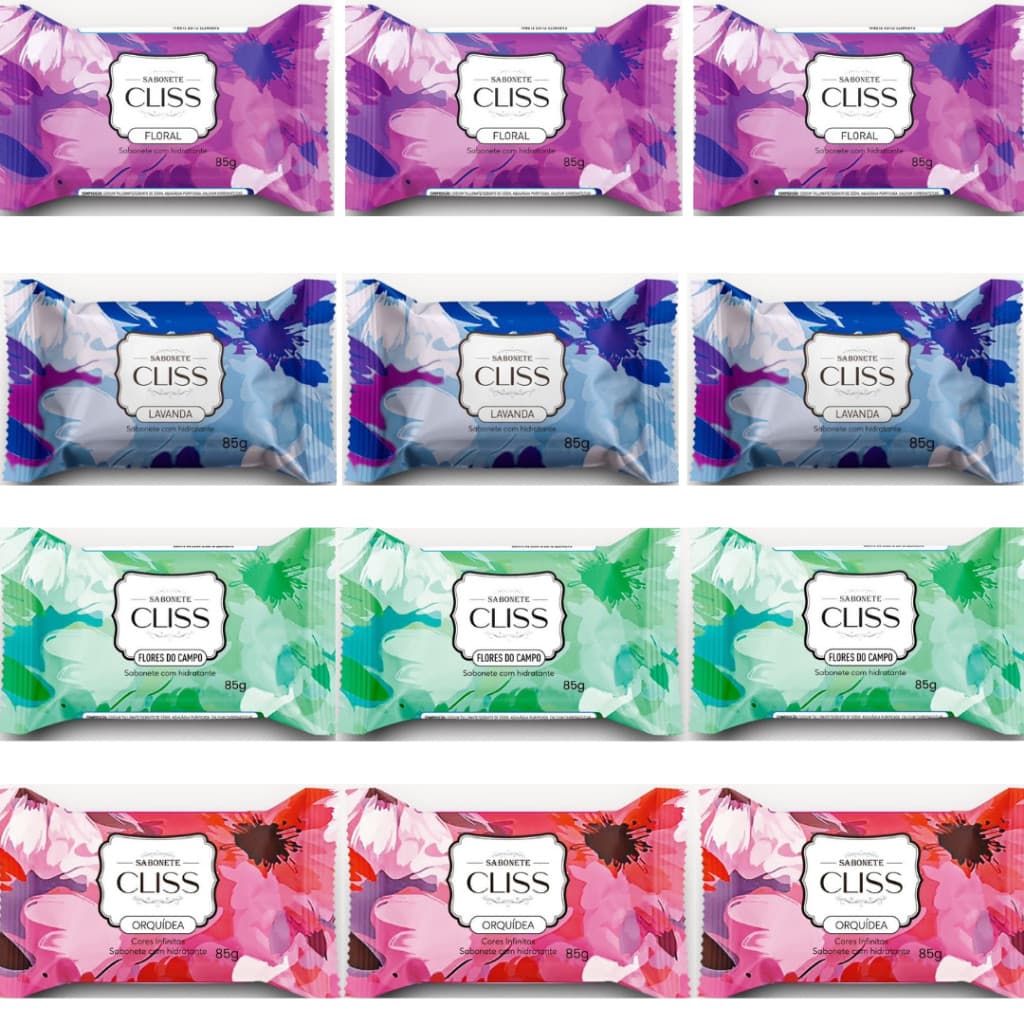 Kit Sabonete Cliss 12 unidades de Sabonete 85g