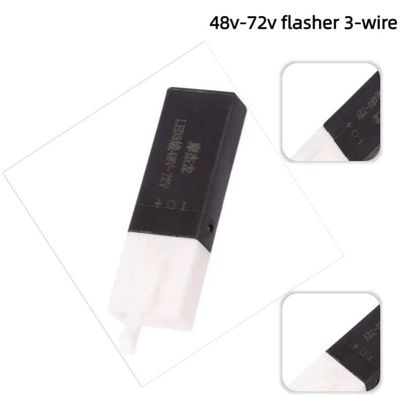 Universal 48-72V Motocicleta Carro Elétrico LED Iluminação Scooter Pisca Veículo Sinal De Volta Controlador Silencioso