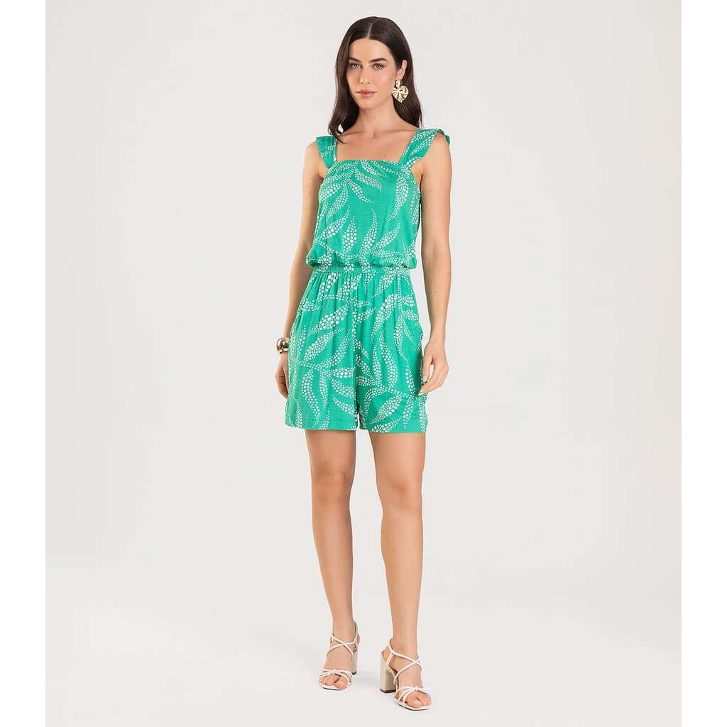 Macaquinho Feminino Curto Infinita Cor Verde