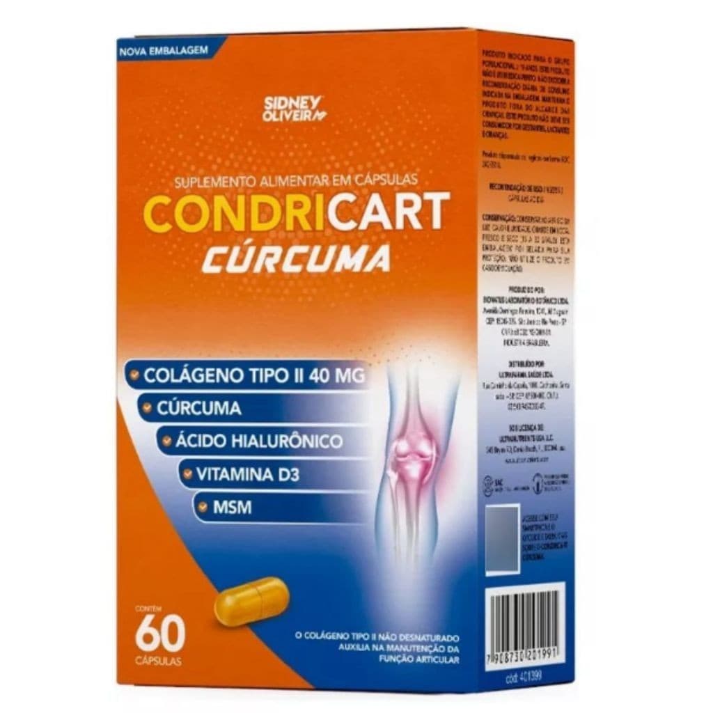 Condricart Cúrcuma com Colágeno Tipo II Sabor Neutro sidney oliveira