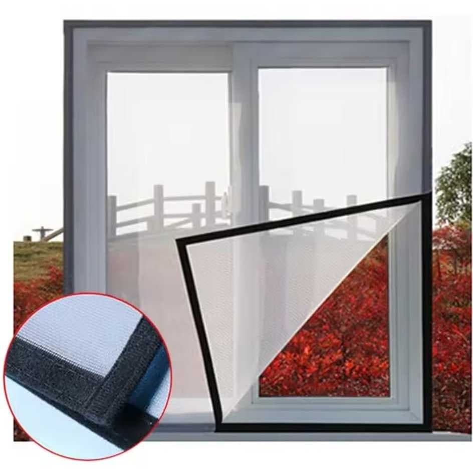 Tela Mosquiteira em Fibra de Vidro com Velcro Para Janelas Super Resistente