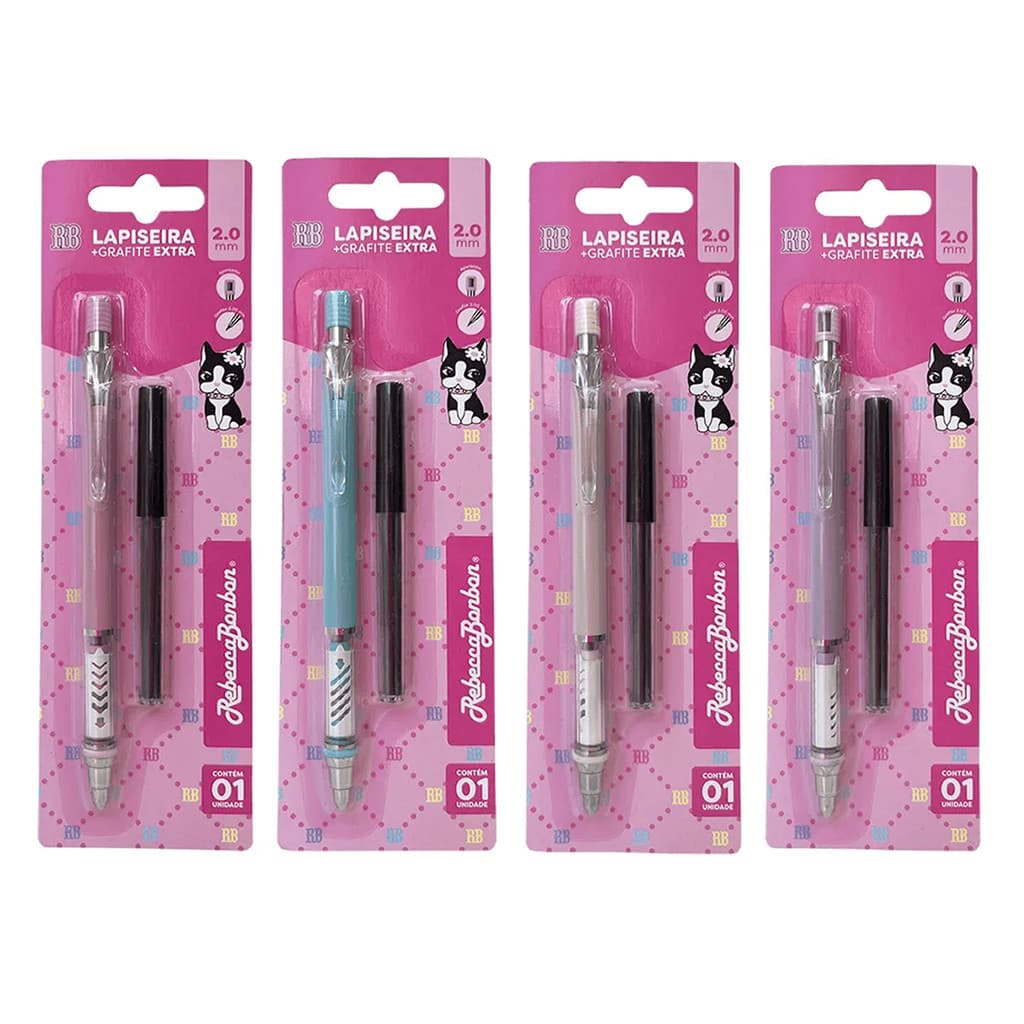 Lapiseira 2.0mm Rebecca Bonbon + Grafite Extra ORIGINAL