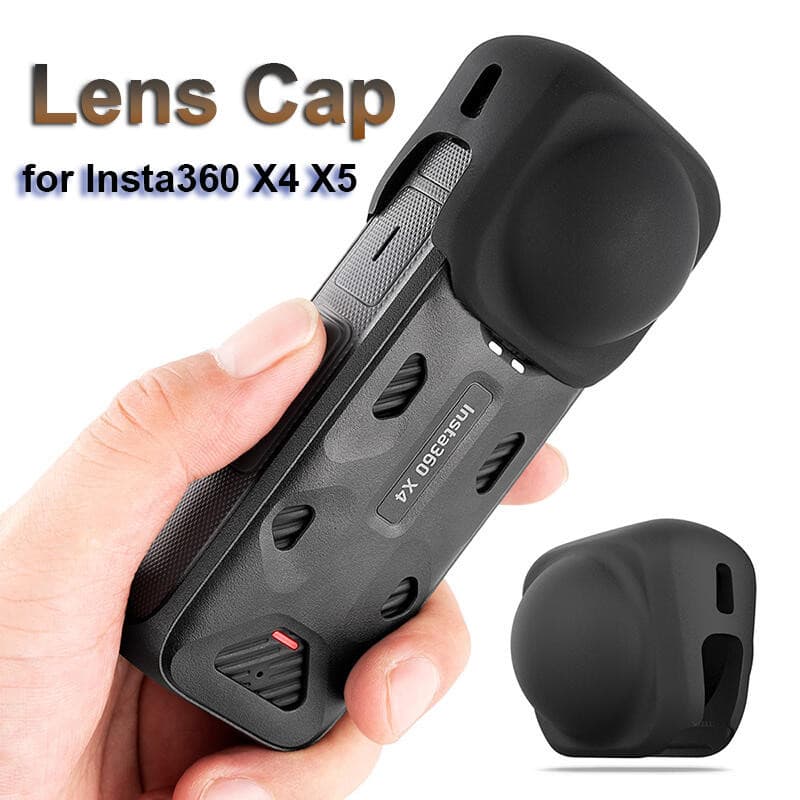 Tampa Da Lente Para Insta360 X5 X4 Protetor Capa Acessórios Anti-Poeira Risco Silicone Protetora