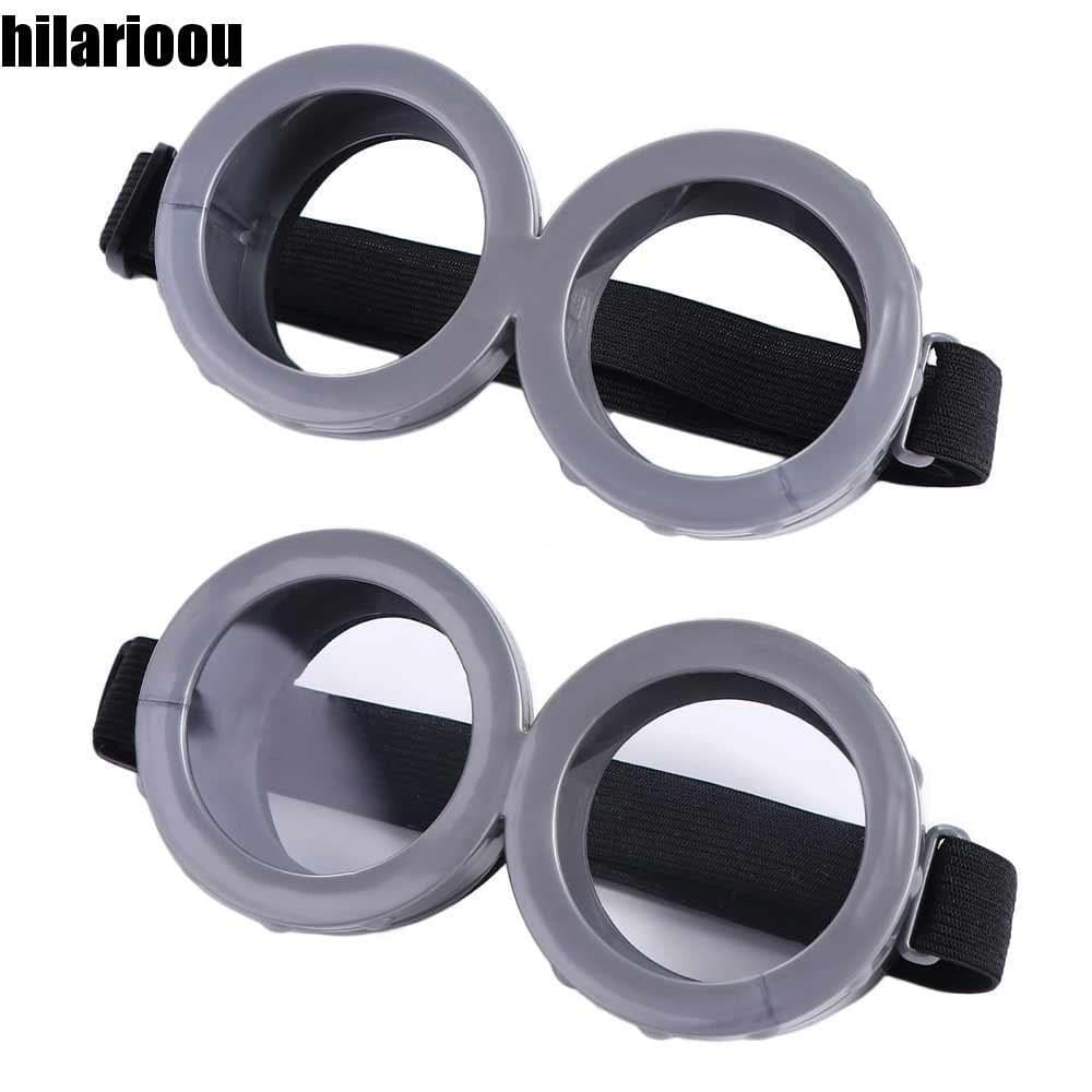 HILARIO Minions Óculos , Novidade Amarelo Vidro Circular , Feriado Engraçado Ladrão Pai Olhos Grandes Engraçados Adereço