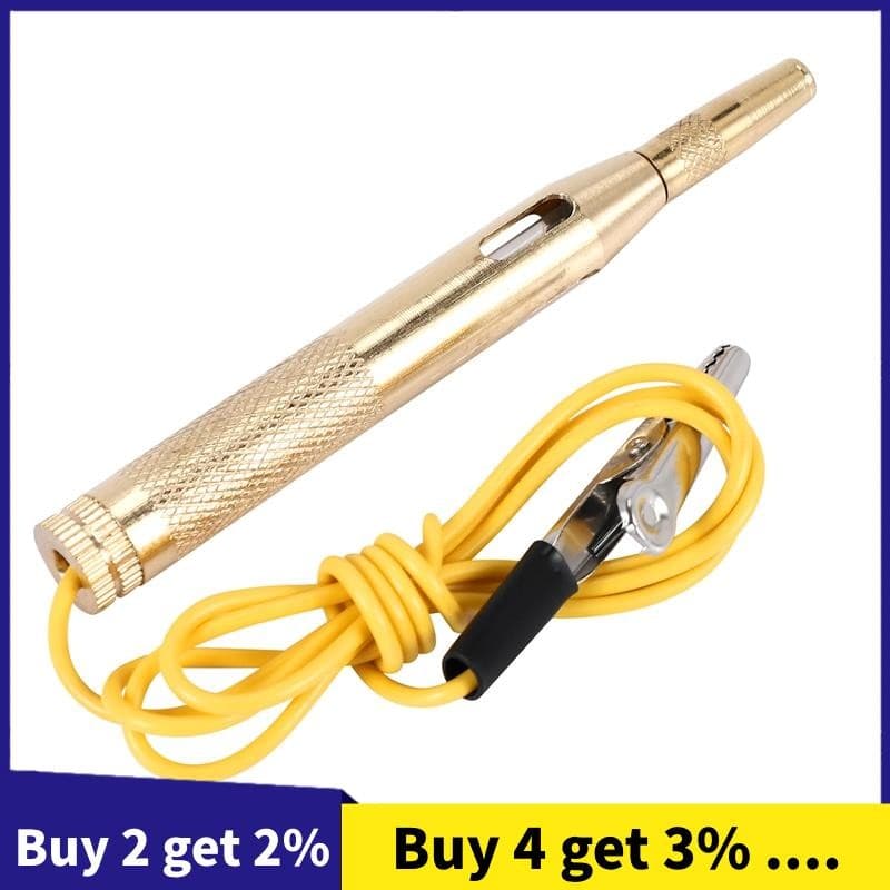 6V 12V 24V Testador De Luz De Carro Elétrico Automotivo Caneta De Reparo De Sonda De Lâmpada De Teste