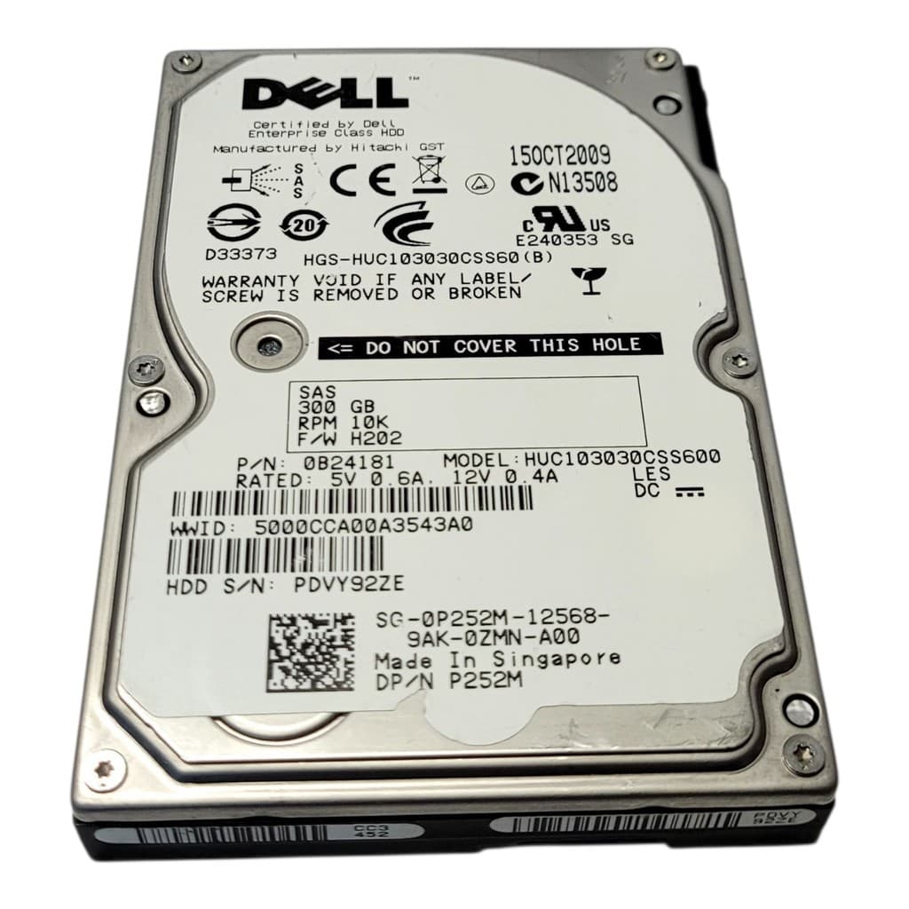 Hd Interno Hitachi 300gb Sas 10k 2,5 0b24195 Huc103030css600