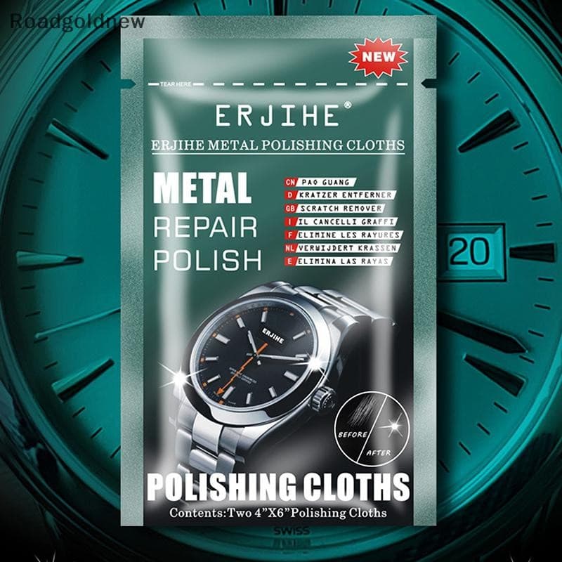 RGN 5 Peças Panos De Polimento De Metal De Alta Qualidade Para Suprimentos De Reparo De Relógios De Joias Conjunto NW