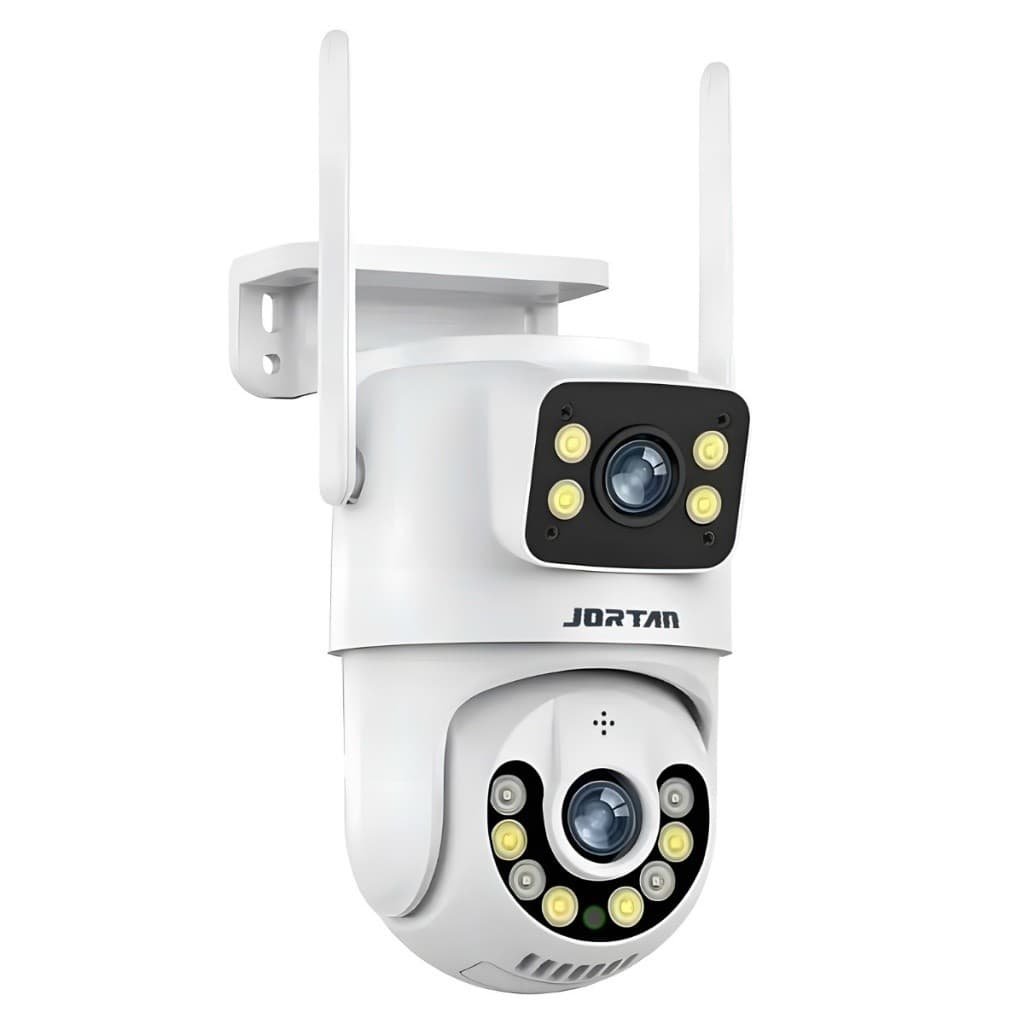 Câmera De Segurança a Prova de água Lente Dupla APP YOOSEE IP66 Camera IP WiFi 360 Cor Branco