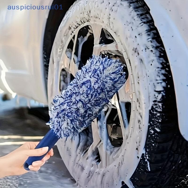 Escova De Limpeza De Carro Portátil De Pelúcia Pneu E Aro Acessórios De Cuidados Com O Multifuncional Ferramenta Nova