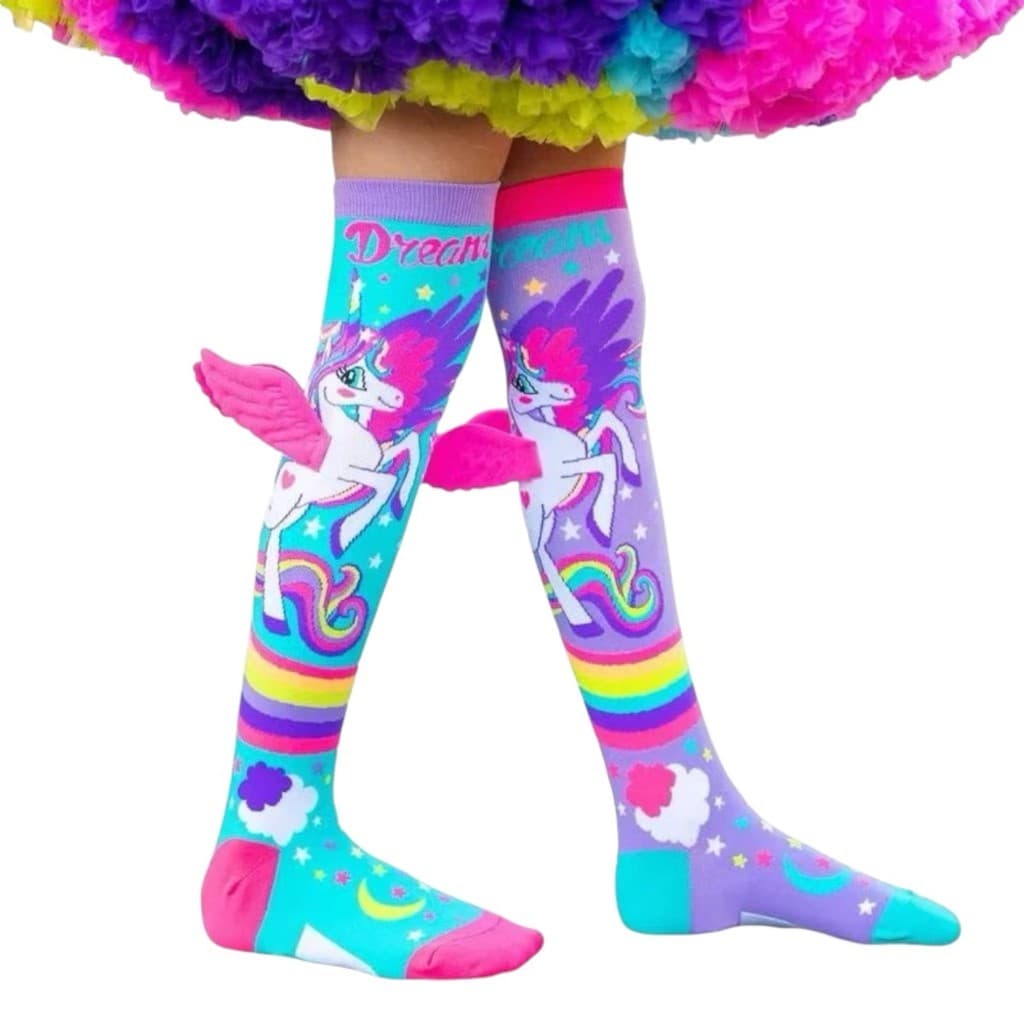 Meia 3D Divertida Infantil Cano Alto Tamanho Único Veste 33 ao 38 MI 3D