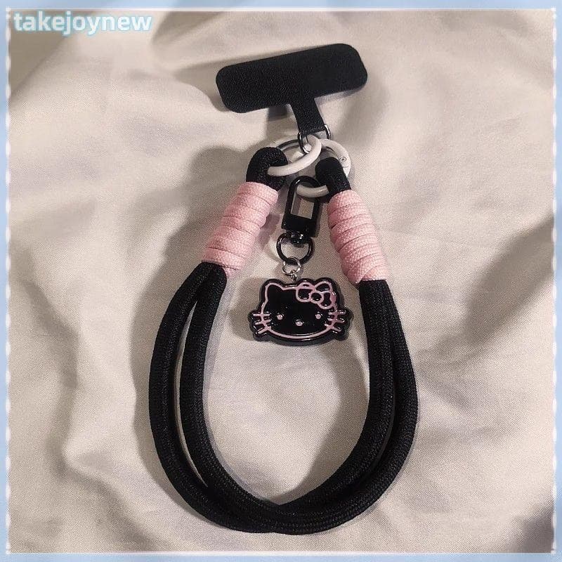 [takejoynewBR] Cordão De Telefone-Gancho Duplo Fofo Presente-Rosa Giratório Charme De Aniversário Tbr