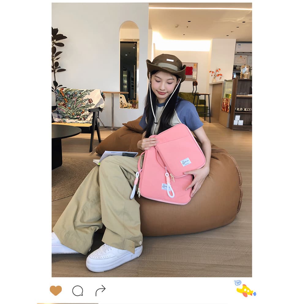 2025 Bolsa para Laptop fresca de novo estilo, bolsa para Tablet de tecido de Nylon, bolsa para estudante universitário