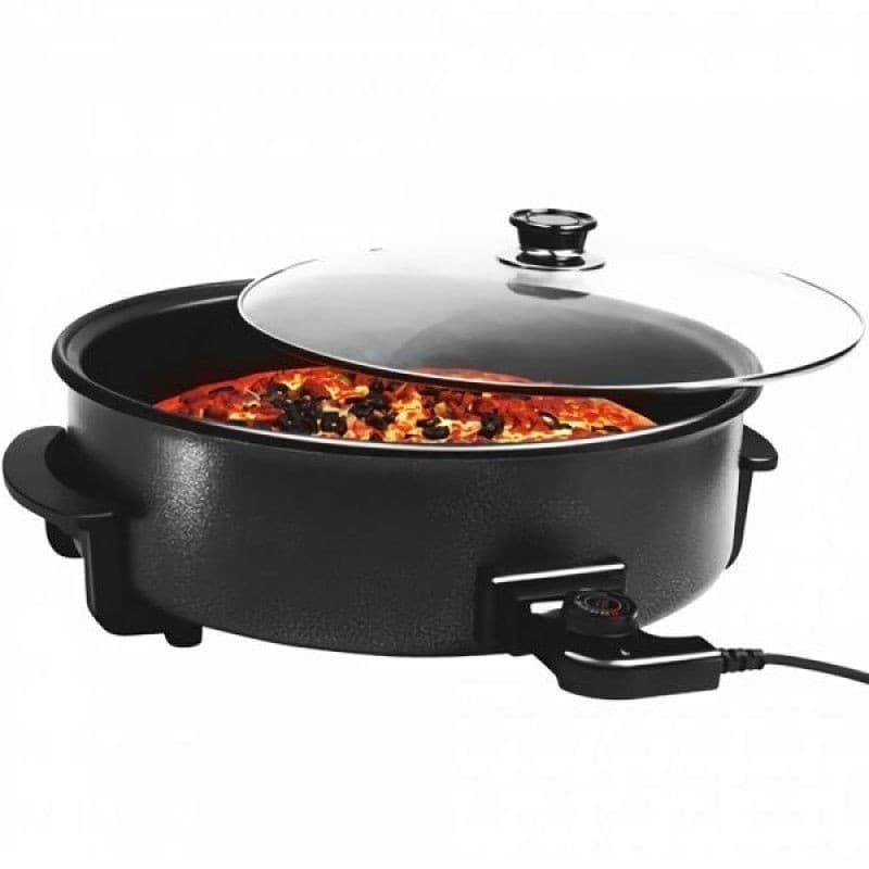 Panela Elétrica Mega Star PZ410 | 42CM | 1800W | Antiaderente | 5 Níveis de Temperatura – 220V