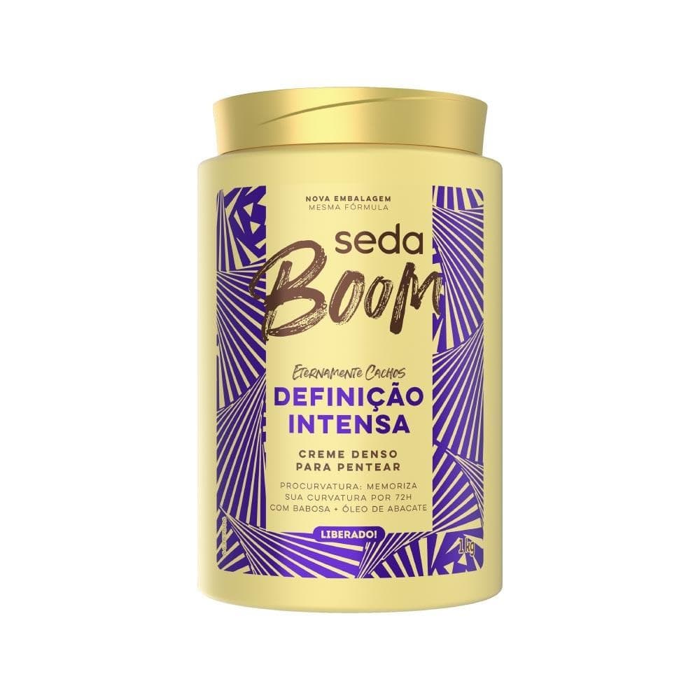 CREME PARA PENTEAR SEDA BOOM 1KG DEFINICAO INTENSA