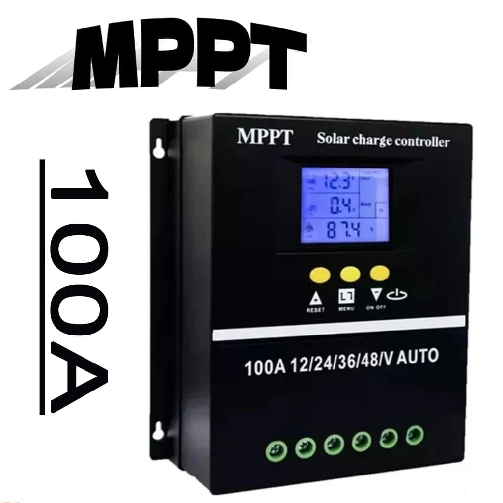 Controlador De Carga Solar MPPT 100A Regulador 12V 24V 36V 48v Controlador De Iluminação Pública