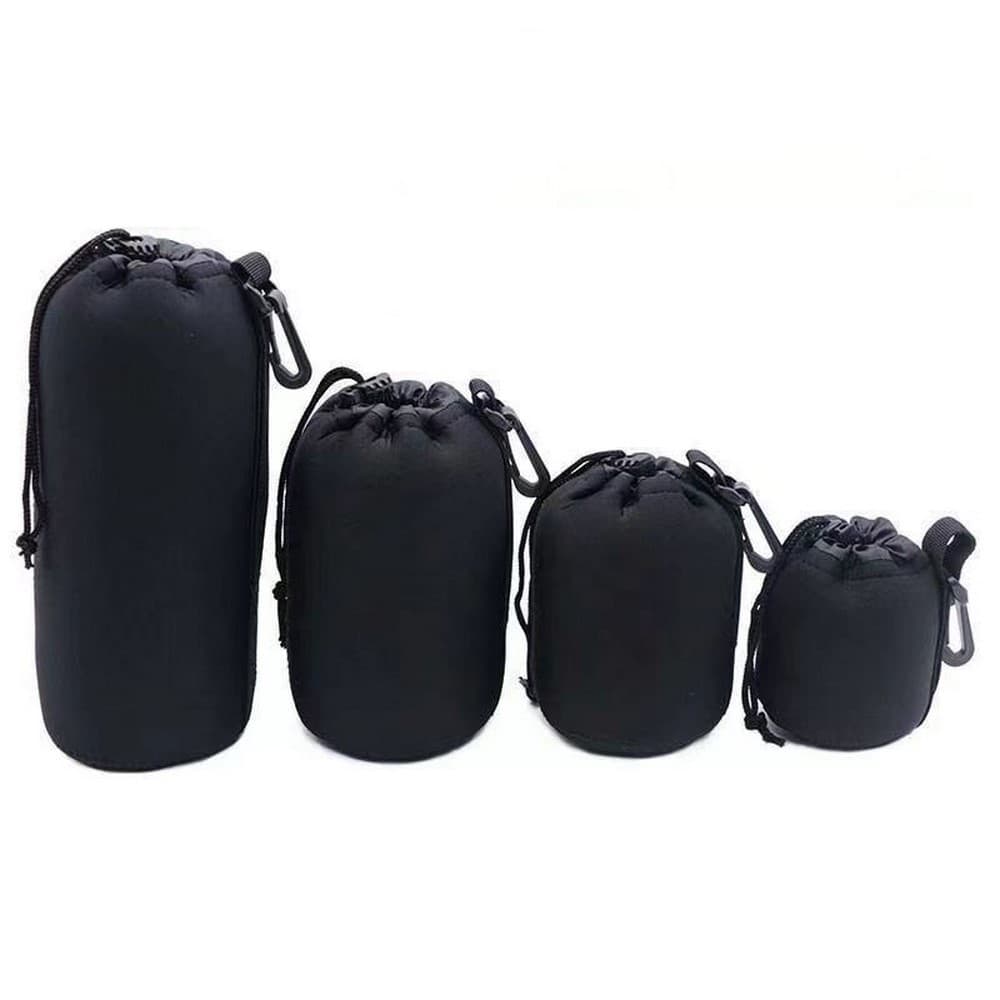 Capa Neoprene Bolsa Saco Case Protetor para Lentes Objetiva Câmeras Fotográficas 