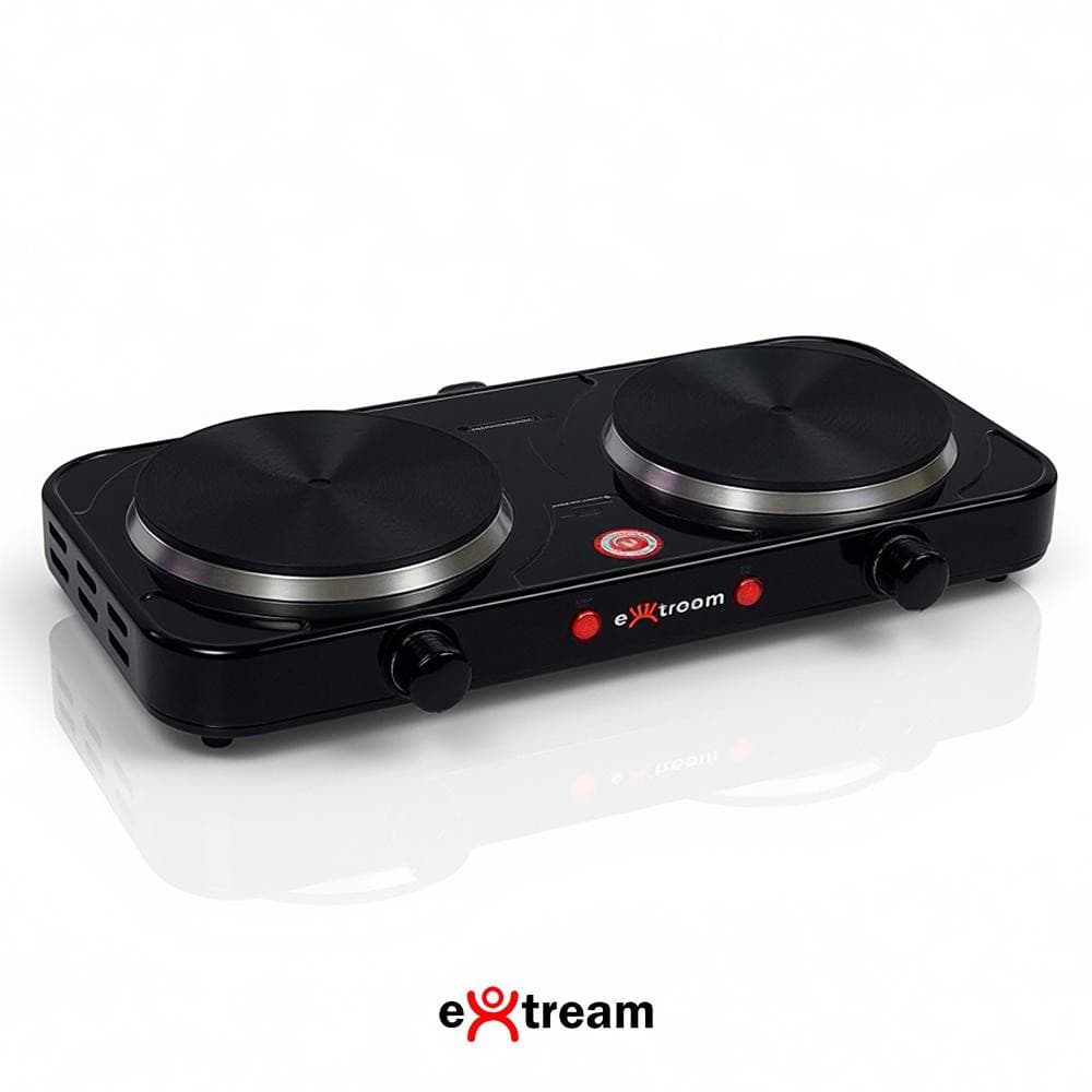 Fogão Elétrico Portátil Cooktop 2 Bocas 2000W Extream