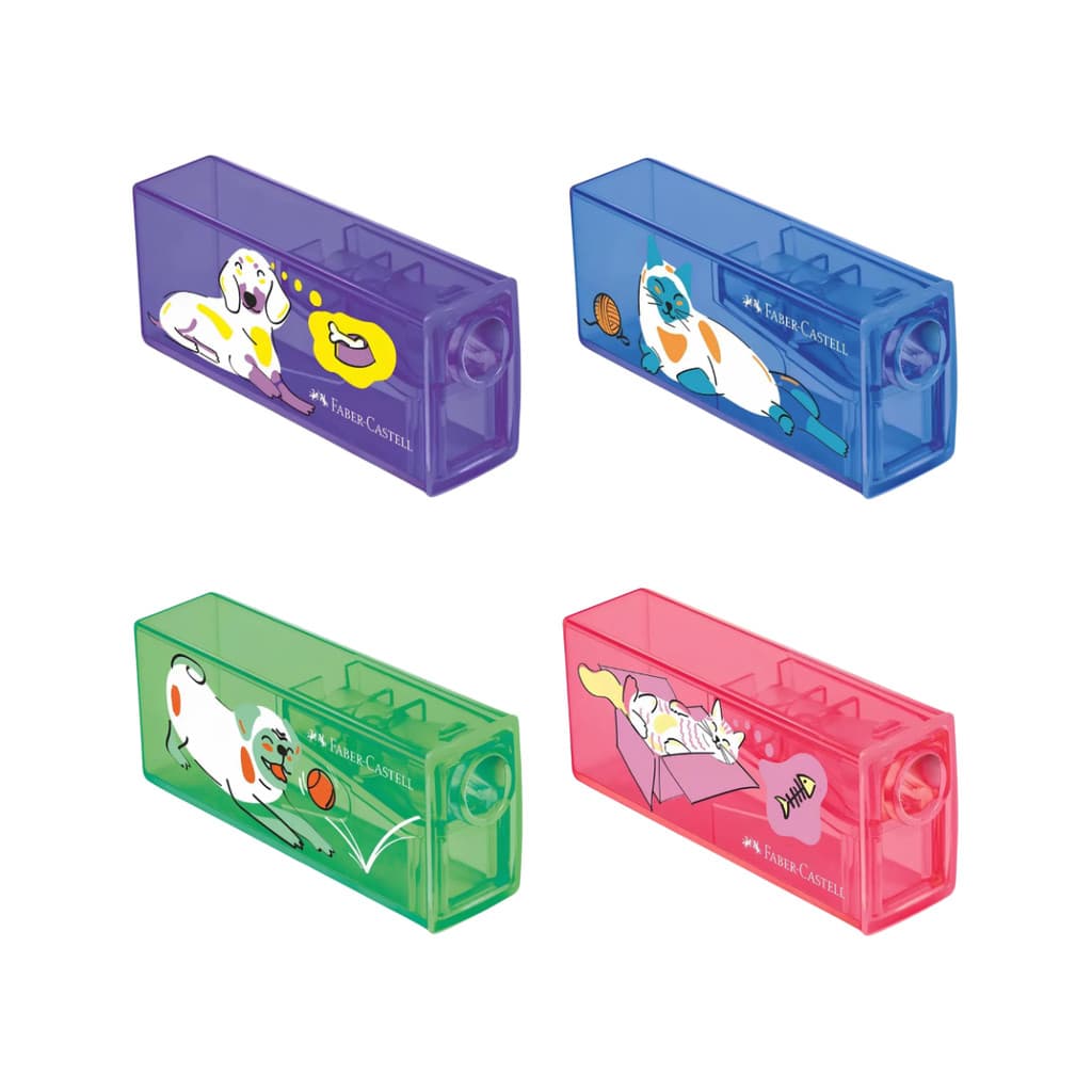 Apontador Pets Com Deposito - Faber Castell