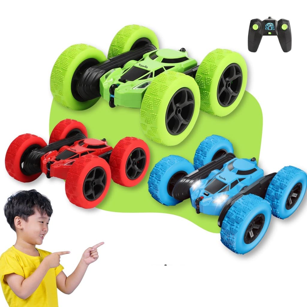 Carrinho De Controle Remoto 4x4 Pirueta Giro 360º Brinquedo Recarregável Maluco Com Luzes Kizumba