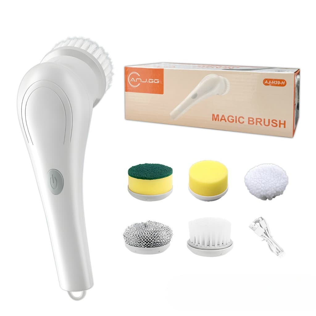 Escova De Limpeza Ajustável Janela Banheiro e Cozinha Ferramenta 5 em 1 Recarregável  MARISA.STORE