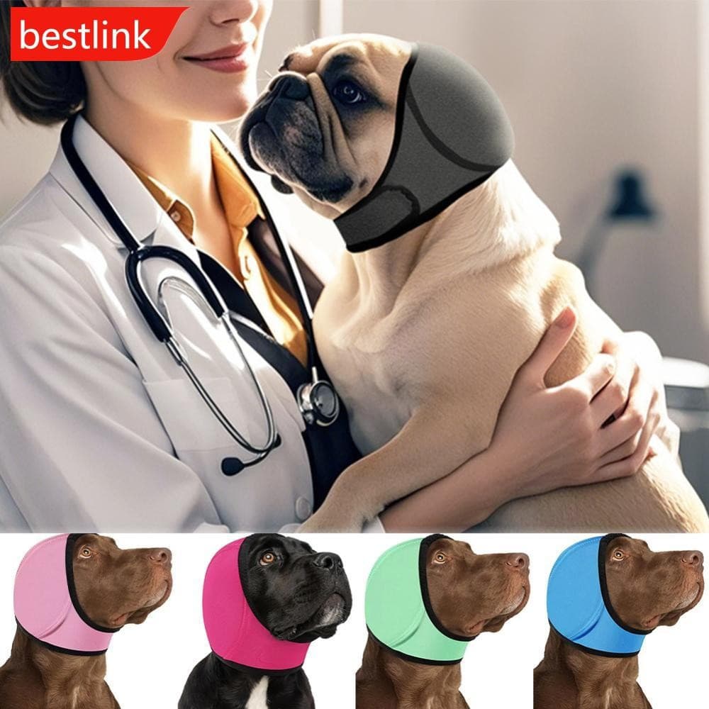 BESTLINK Pet Verão À Prova Dwaterproof Água Natação Earmuffs Turbante Orelhas De Cachorro Capa Envoltório De Cabeça Para