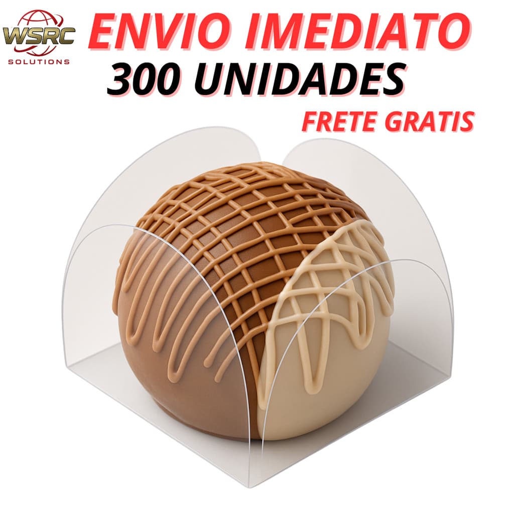 300 Forminhas Para Doces de Acetato Transparente Confeitaria Aniversários Casamento Decoração