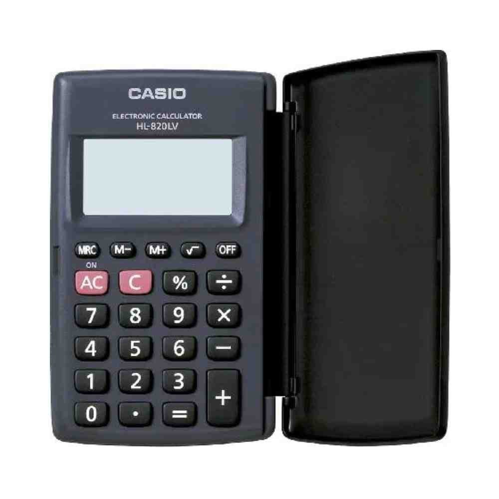 Calculadora Casio Preta HL-820LV-BK-W4-DP