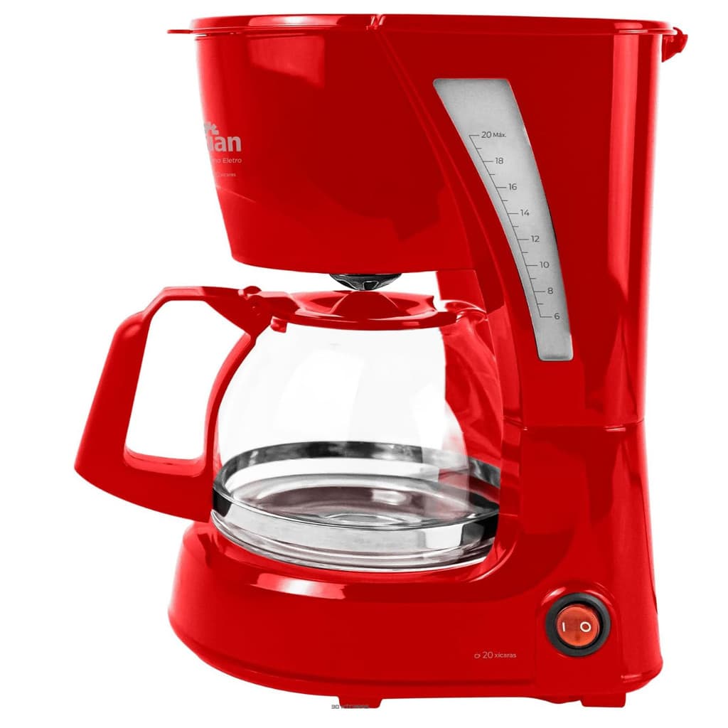 Cafeteira Elétrica Kian 20 Xícaras 600w Vermelha Cf100 127V