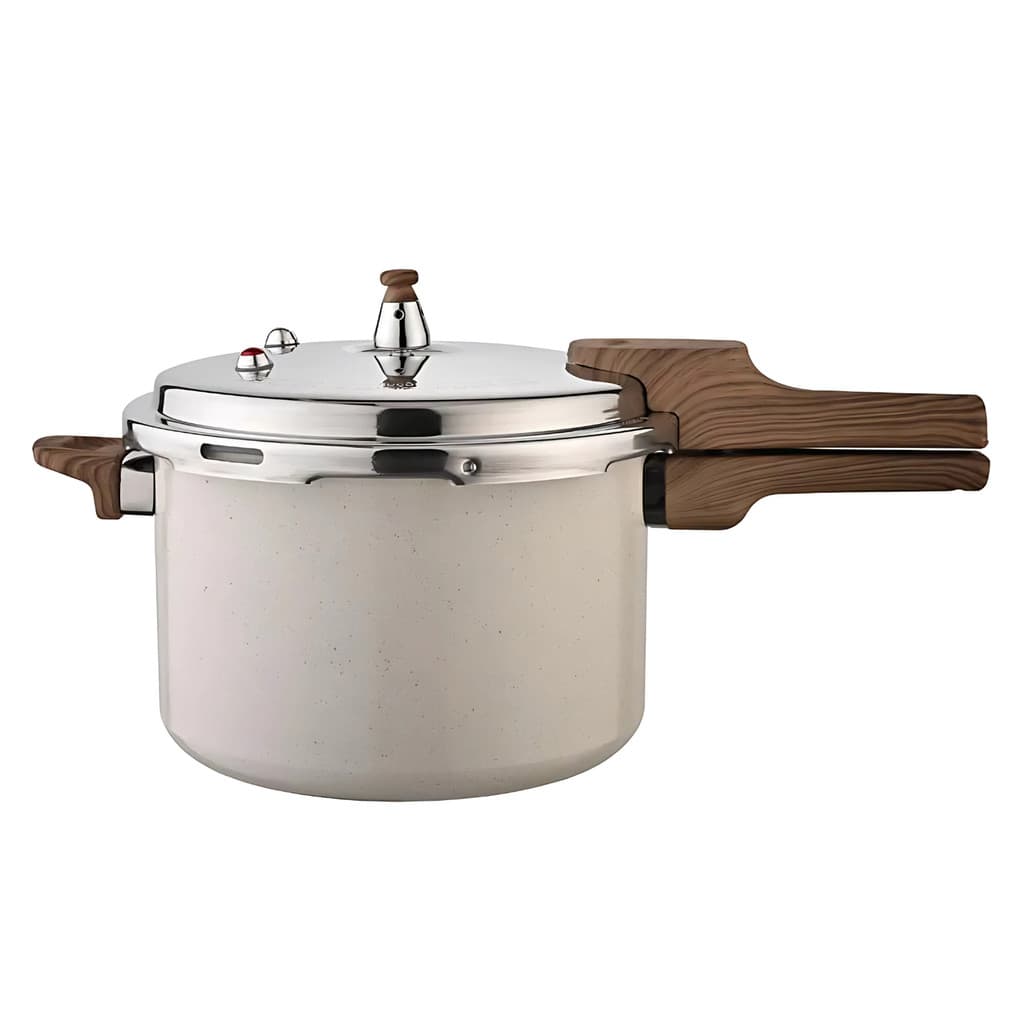 Panela de Pressão Antiaderente Cerâmico 4,2 Litros Marmol Fechamento Externo