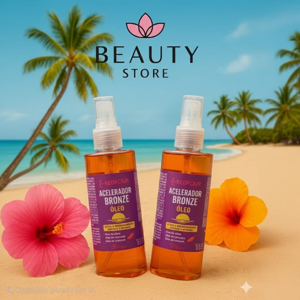 Kit 2 Acelerador de Bronzeado - Urucum, Cenoura e AloeVera | Marquinha Perfeita