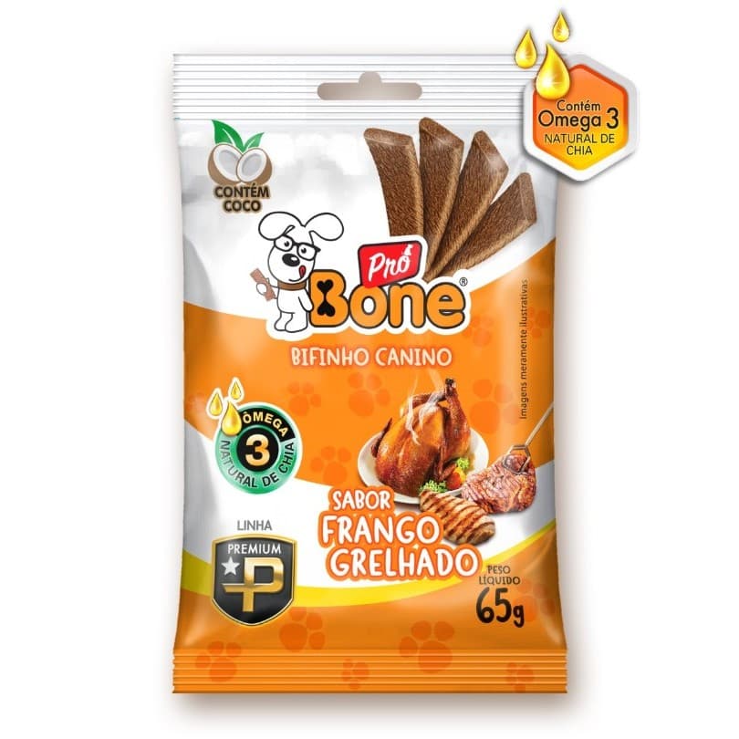 Bifinho Sabor Frango Grelhado Pró Bone 65g