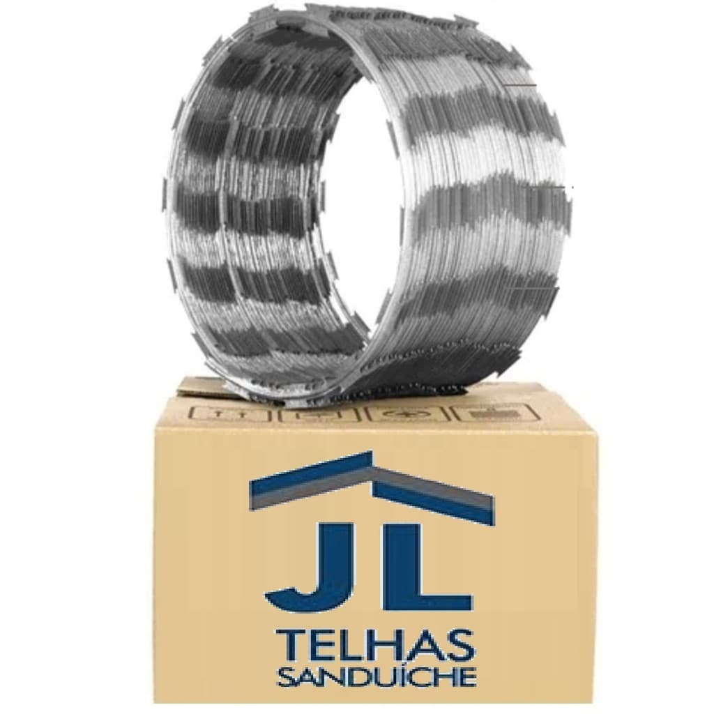 Cerca concertina simples galvanizada 30cm metragem 3, 5, 10 metros promoção