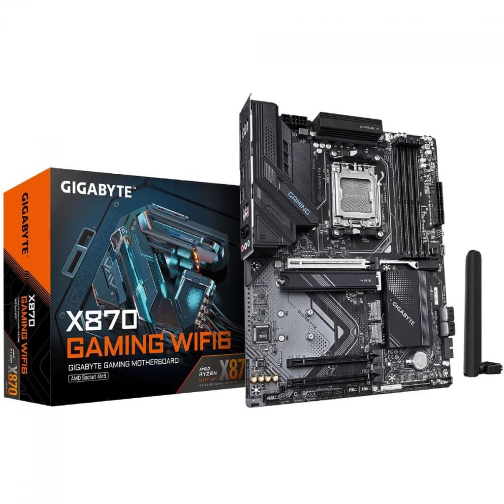 Placa Mãe Gigabyte X870 Gaming WiFi6, Chipset X870, AMD AM5, ATX, DDR5