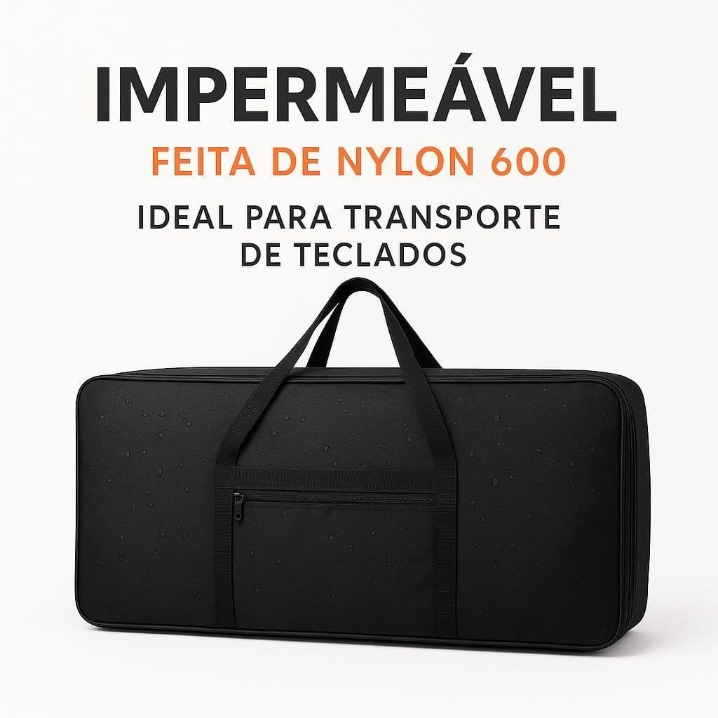Capa Teclado 5/8 Impermeável Simples para Viagens e Ensaios