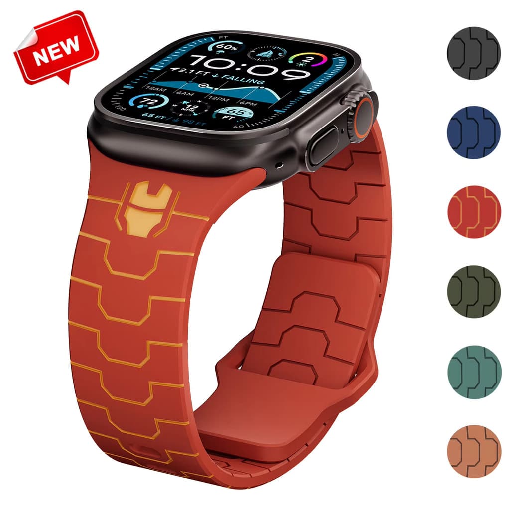 Pulseira De Silicone Para Smartwatch Relógio Apple Watch Ultra 3 2 49 Iwatch Série 11 10 9 8 7 SE 46 45 42mm T800 Ultra