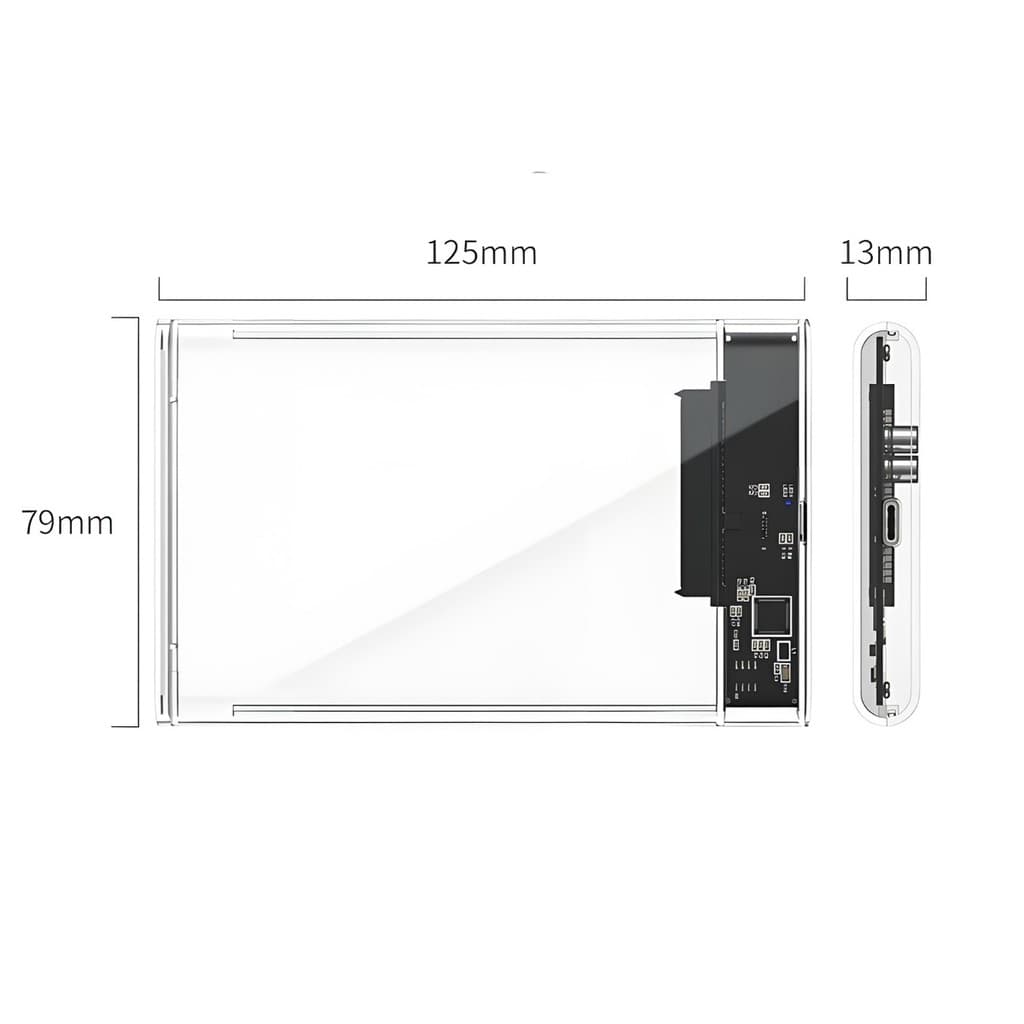 Case De Gaveta Usb 3.0 Hd 2.5 Sata Externo - Alta Qualidade