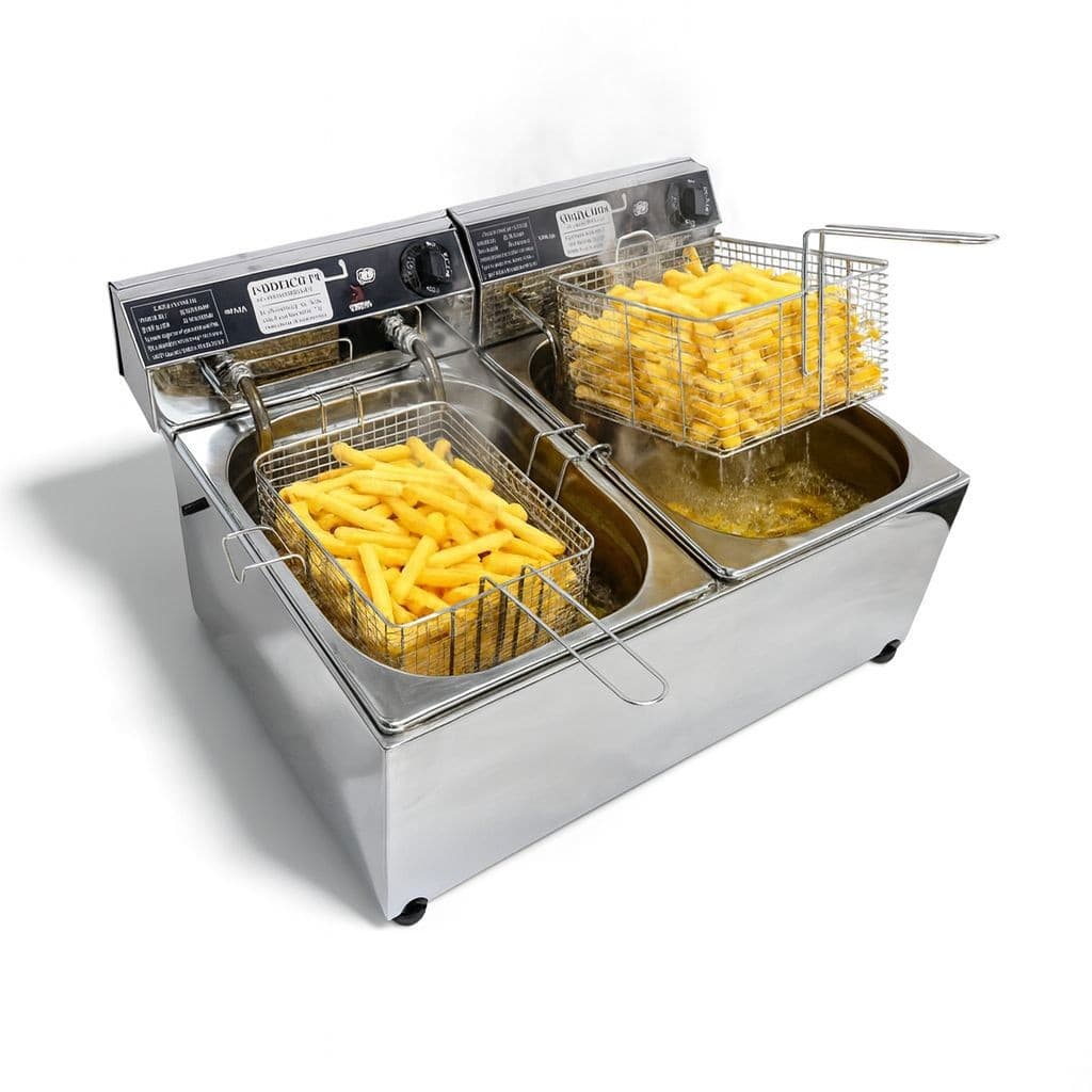 Fritadeira Industrial 20L Zona Fria Inox Ipê Cozinhas 220v