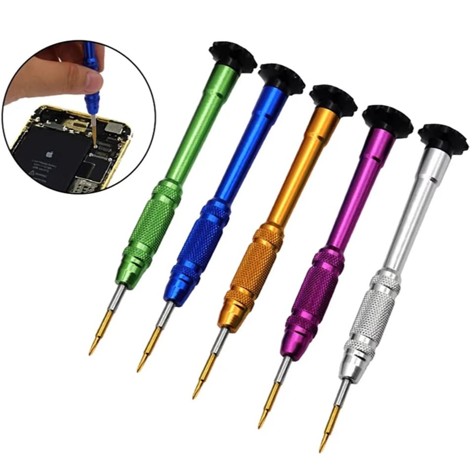 1 peça chave de fenda de precisão 0.8/ 0.6 y / phillips1.5/T5/T4 para iphone desmontar ferramenta de reparo de abertura