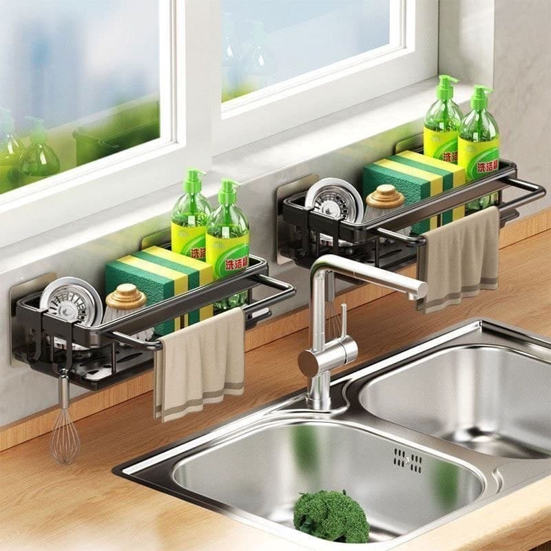 Suporte Organizador Prateleiras De Cozinha e Banheiro Sem Furo