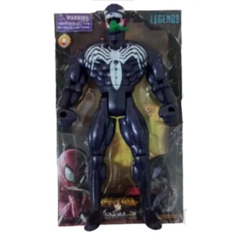 Boneco Venom Tempo De Carnificina Azul Articulado 30Cm