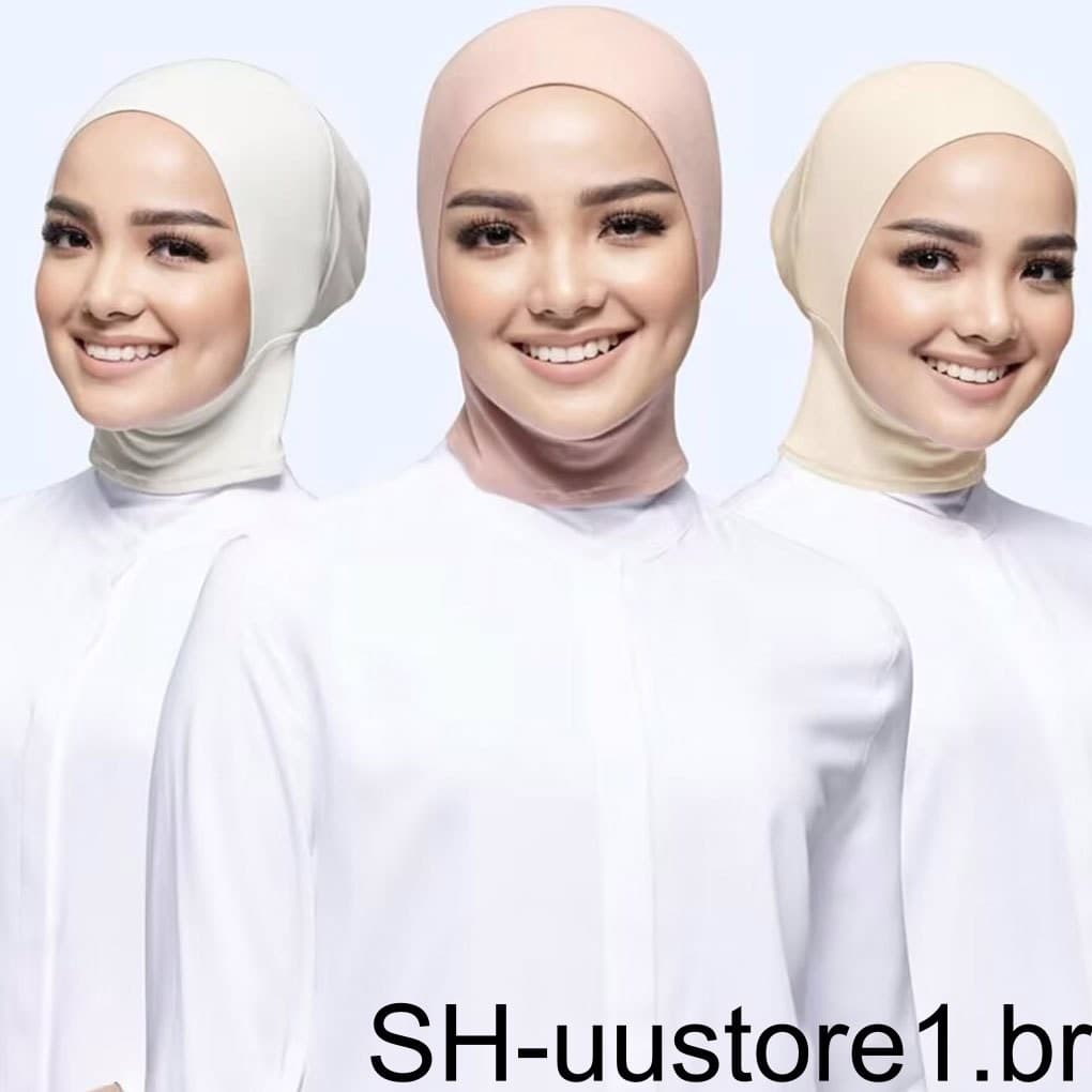 Turbante Muçulmano Artesanal Requintado De Fibra – Forro Fino E Espaço Amplo Para Cabelos Gorro Hijab Feminino